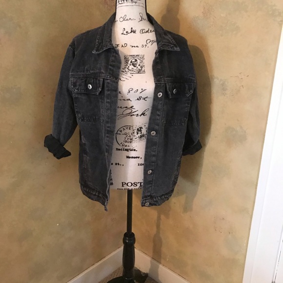 Jean Jacket Graphic Print Back - Picture 4 of 6